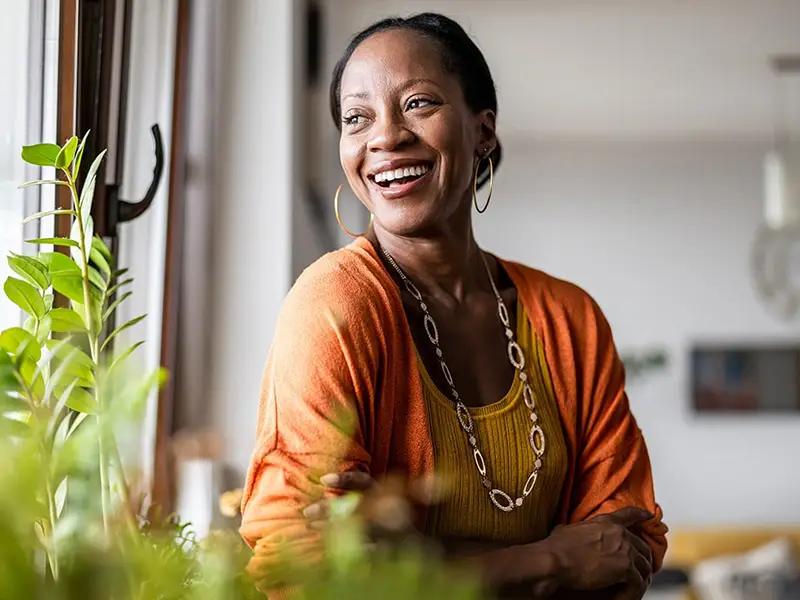 African American woman smiling | Dentist in Round Rock