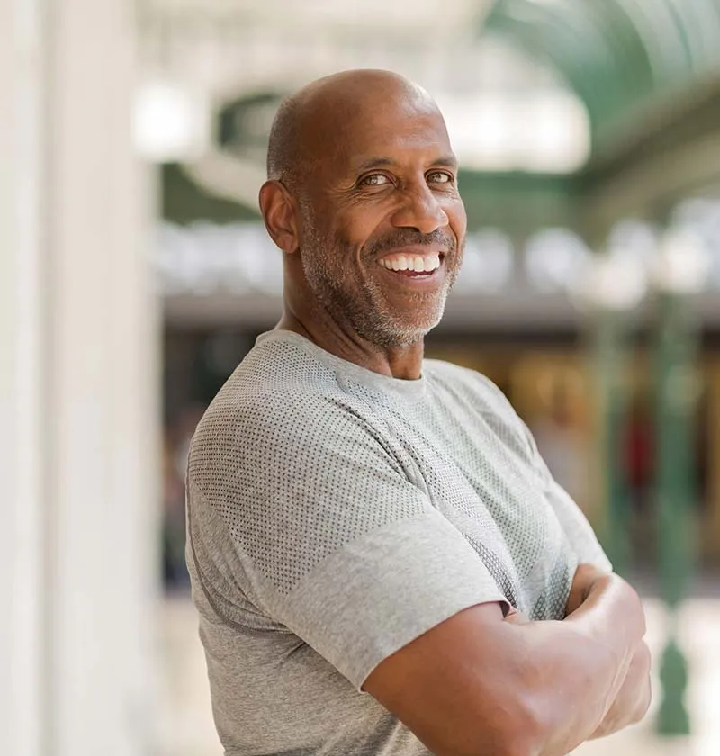African American man smiling | Dentist in Georgetown